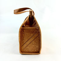 Vintage Moroccan Tooled Leather Bag